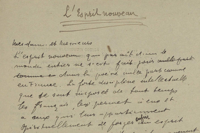 esprit-nouveau-apollinaire-manuscrit